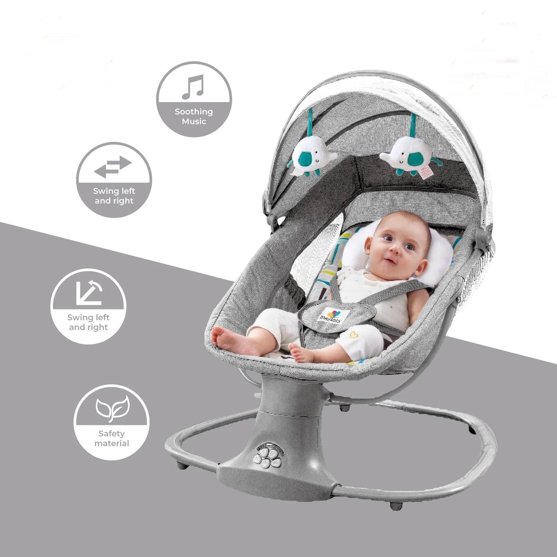 Mastela 3in1 Baby Deluxe Bassinet Swing - Image 4