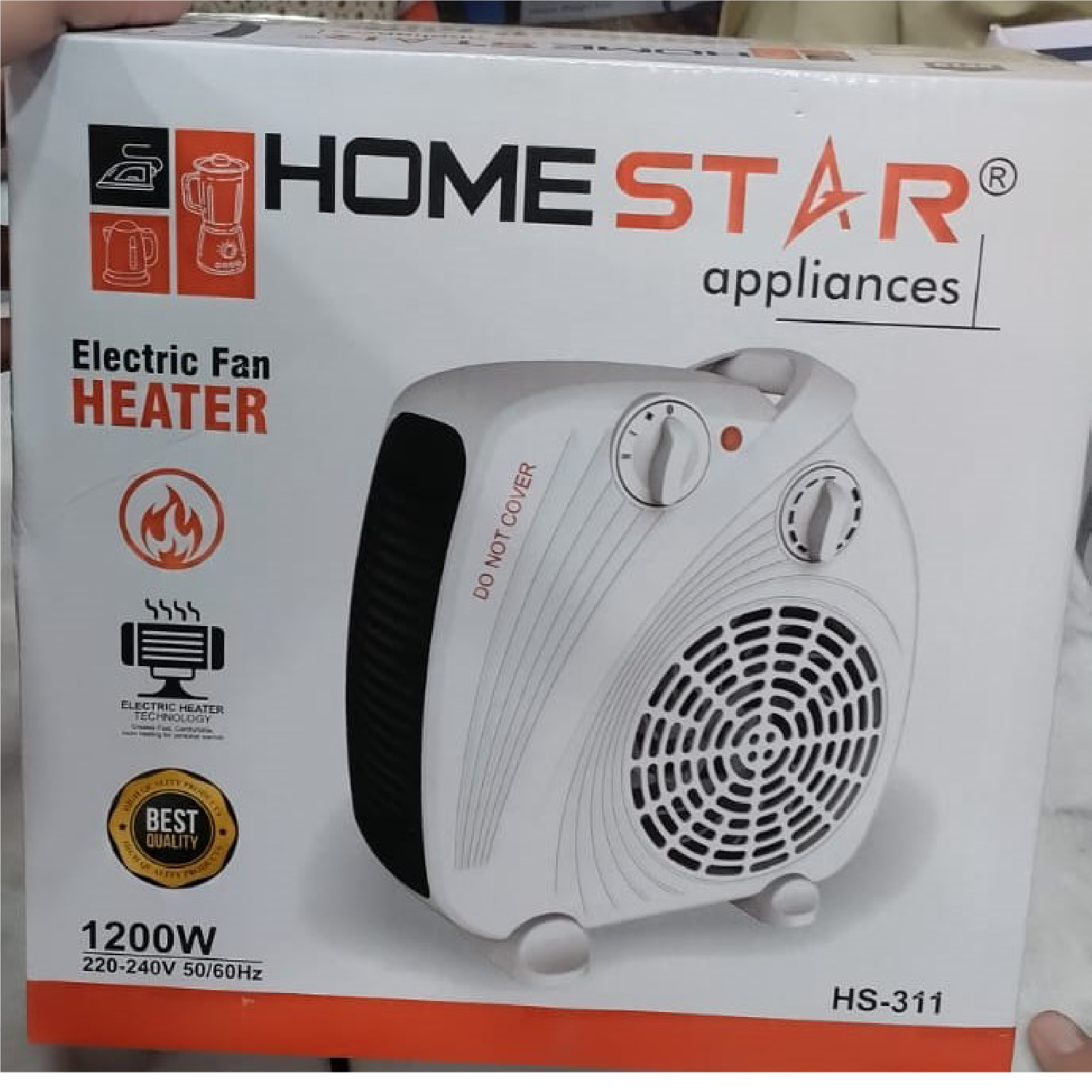 Electric 1200W Fan Heater